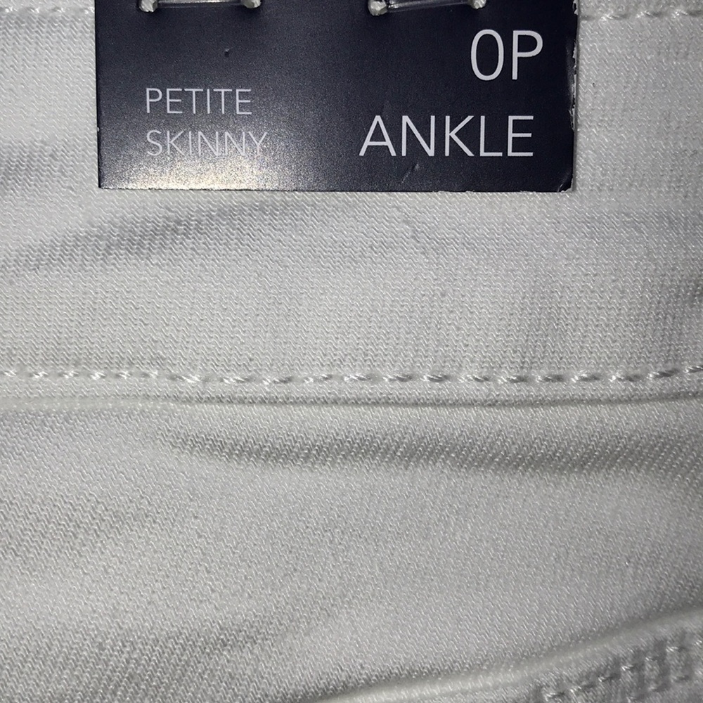 NWT KAARI BLUE White Skinny Ankle Jeans 0P, 2P - Picture 6 of 7